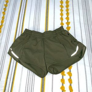 Original Lululemon army green running shorts